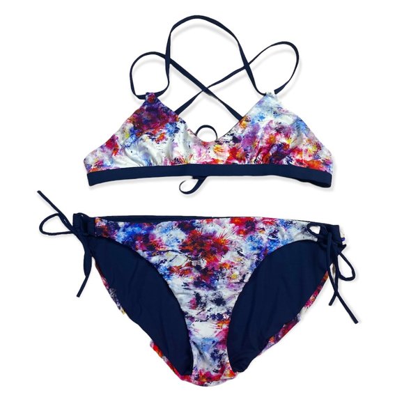 Athleta Other - Athleta reversible strappy bikini top and string bottom
